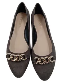 ESTRADA Ballerinas Damen Schuhe Grau Gr. 39 Elegant Wildleder Slip-On 2