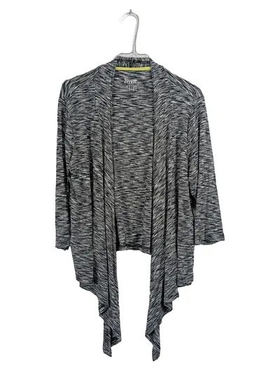 Crivit Damen Cardigan Strickjacke Gr. 36/38 Grau Meliert Sportlich