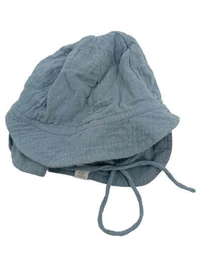 Maximo Baby Sommerhut Mütze mit Bindeband Blau Gr. 47 Baumwolle
