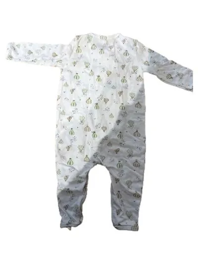 Hoodadoo Baby Schlafanzug Strampler Weiß Heißluftballon Gr. 62/68