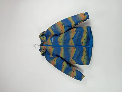 Icepeak Kinder Winterjacke Gr. 110 Mehrfarbig Sterne Kapuze Outdoor