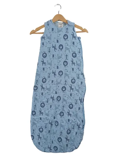 Impidimpi Baby Schlafsack Dschungeltiere Gr. 110 Blau 3.0 TOG Bio-Baumwolle