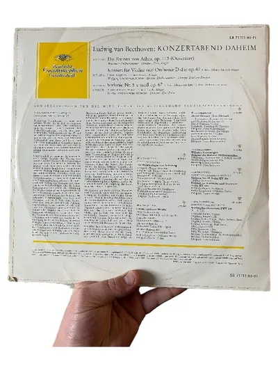 Ludwig van Beethoven Konzertabend Daheim Vinyl LP Deutsche Grammophon Hi-Fi
