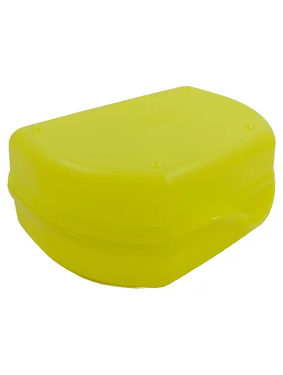 Tupperware Aufbewahrungsbox Lunchbox Brotdose Gelb Kunststoff 16x11cm