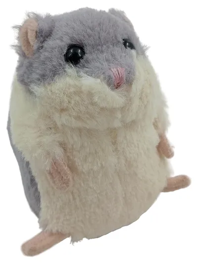 éS Plüschtier Hamster Kuscheltier grau 10cm süß Geschenk