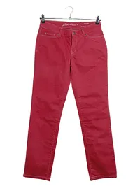 Eddie Bauer Damen Jeans Regular Fit Rot Gr. 42 W33 Stretch 1