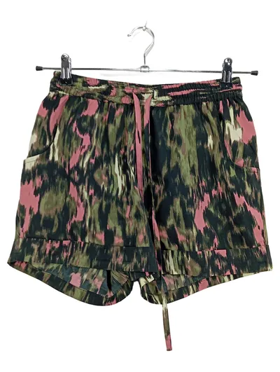 Blind Date Damen Shorts Gr. 36 Abstrakt Muster Pink Grün Casual