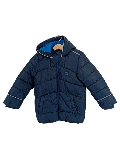 s.Oliver Winterjacke Kinder Gr. 116 Steppjacke Kapuze Blau