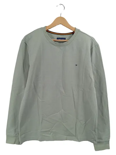 Christian Berg Herren Pullover Grün Gr. M Strukturmuster Casual