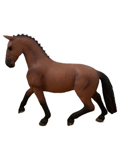Schleich Pferd Hannoveraner Stute Braun Spielfigur Horse Club