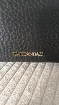 Emily & Noah Handtasche Damen Schwarz Leder Henkeltasche Bowlingtasche 3