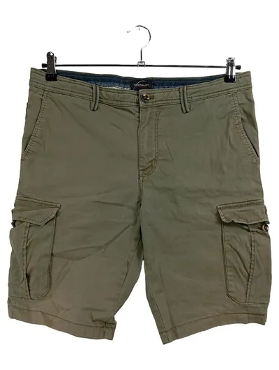 Westbury Cargo Shorts Herren Kurze Hose Gr. 48 M Oliv Khaki Baumwolle