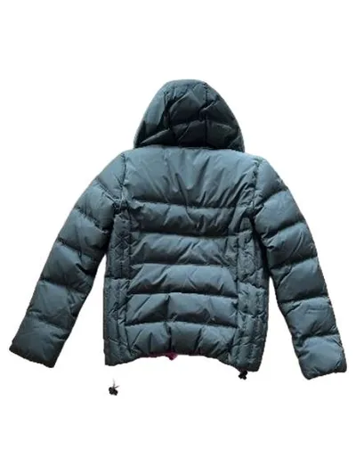 Superdry Steppjacke Damen Pufferjacke Gr. S Grau Pink Kapuze