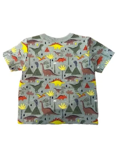 ALANA Kinder T-Shirt Gr. 74 Grün Dinosaurier Dino Print Kurzarm Baumwolle