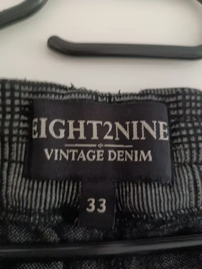 Eight2Nine Damen Cordhose Kariert Grau Gr. 33, W33 Casual Freizeit