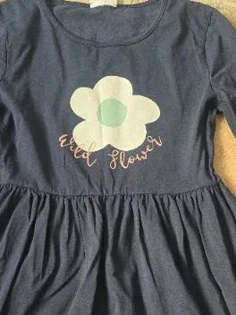 Famy Freizeitkleid Blau Blumenprint Gr. 158