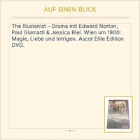 The Illusionist DVD Edward Norton Jessica Biel Paul Giamatti Drama 2