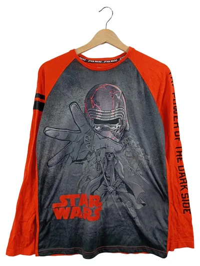 Star Wars Langarmshirt Kylo Ren Kinder Gr. 170/176 Rot Grau