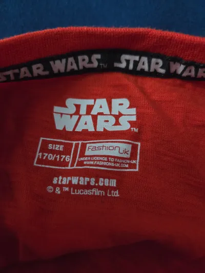 Star Wars Langarmshirt Kylo Ren Kinder Gr. 170/176 Rot Grau
