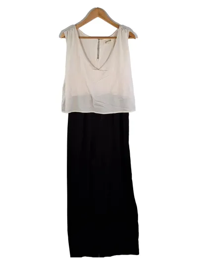 Mamarella Jumpsuit Damen XL Schwarz Weiß Elegant Festlich Viskose