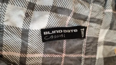 Blind Date Damen Hemdbluse Bluse Kariert Grau Gr. 36 S Viskose