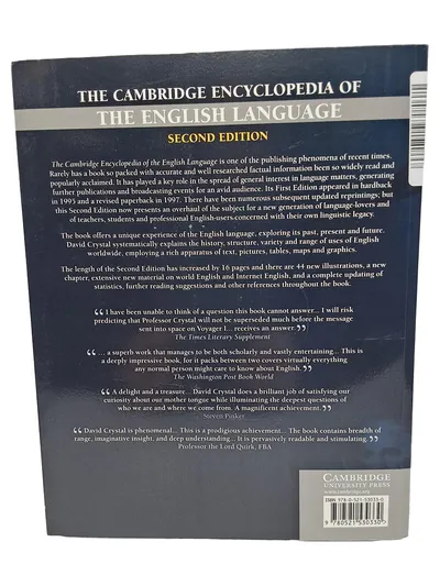 Cambridge Encyclopedia of the English Language David Crystal Wörterbuch Englisch