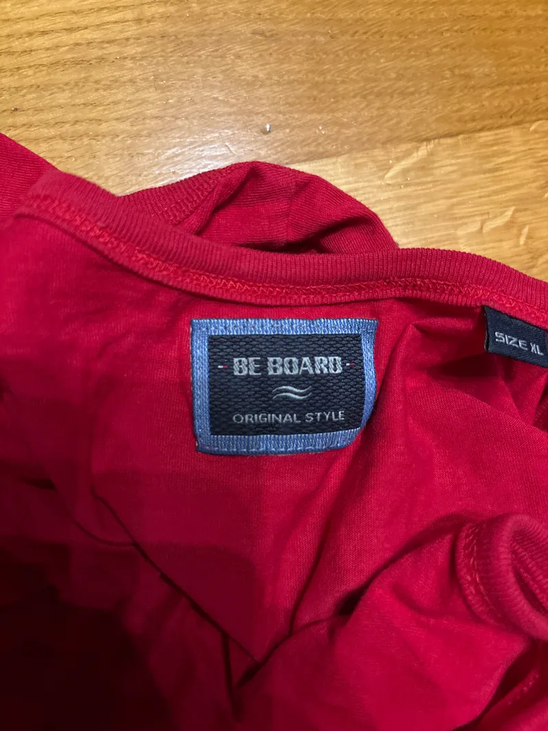 Be Board Damen Tank Top Maritim Rot Schriftzug Baumwolle Ärmellos Gr. XL Neu 3