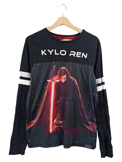 Star Wars Kylo Ren Langarmshirt Jungen Gr. 182 Schwarz Streetwear