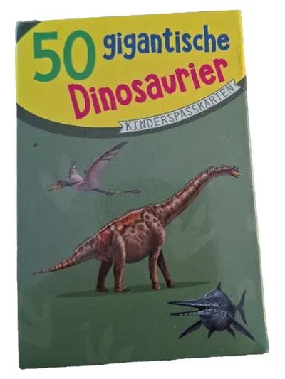 50 gigantische Dinosaurier Kinderspasskarten Kartenspiel Kinder