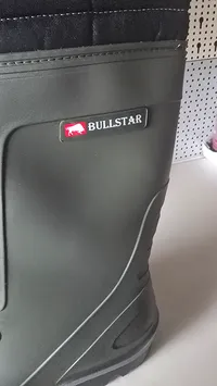 BULLSTAR Gummistiefel Herren Gr. 46 Oliv Arbeitsstiefel gefüttert 2