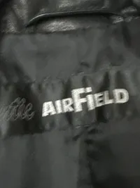 Airfield Damen Lederjacke Bikerjacke Nieten Schwarz Gr. 34 XS 4
