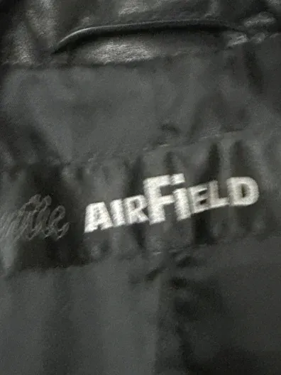 Airfield Damen Lederjacke Bikerjacke Nieten Schwarz Gr. 34 XS 4