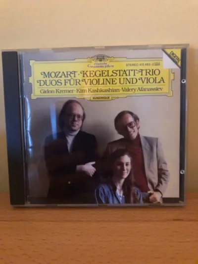 Deutsche Grammophon CD Mozart Kegelstatt-Trio Kremer Kashkashian Afanassiev