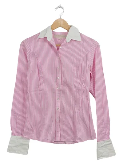 Fenn Wright Manson Damen Bluse Hemd Rosa Gestreift Gr. S Business