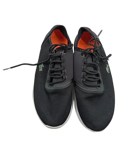 Lacoste Sneaker Low Damen Laufschuhe Schwarz Größe 39 Textil Sportlich