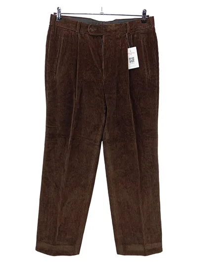 CARL GROSS Cordhose Herren Braun Größe 36 Cord Hose Klassisch NEU