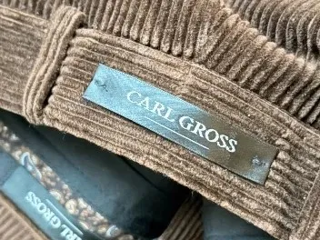 CARL GROSS Cordhose Herren Braun Größe 36 Cord Hose Klassisch NEU