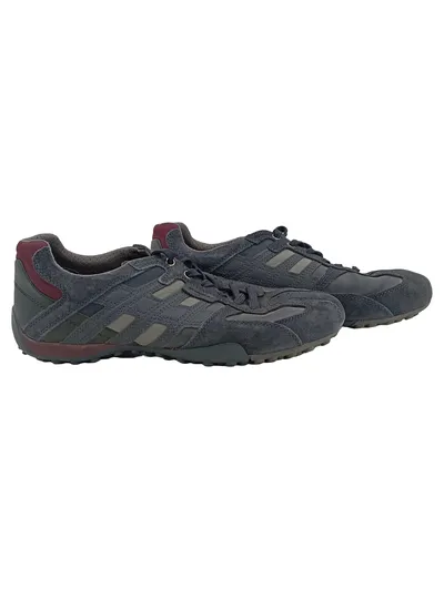 Geox Sneaker Low Herren Blau Wildleder Gr. 42 Freizeitschuhe