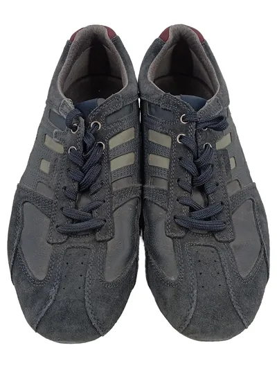 Geox Sneaker Low Herren Blau Wildleder Gr. 42 Freizeitschuhe