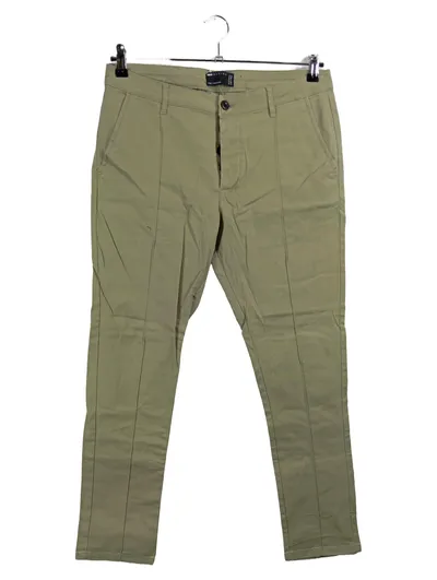 ASOS Herren Stoffhose Chino Beige Gr. W33 L30 Casual Baumwolle