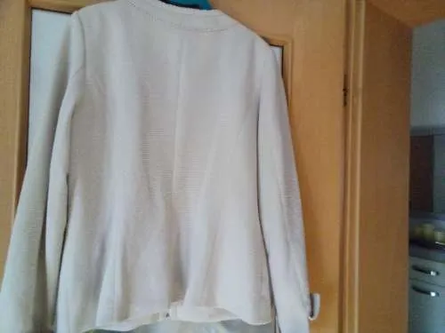 Alfredo Pauly Damen Sweatjacke Jacke Beige Gr. 38 Elegant Reißverschluss 3