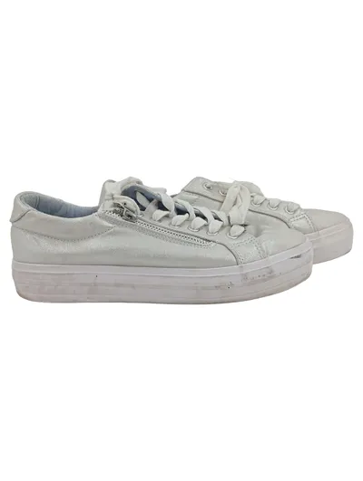 Heimatliebe Sneaker low Damen Gr. 40 Silber Casual Reißverschluss
