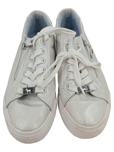 Heimatliebe Sneaker low Damen Gr. 40 Silber Casual Reißverschluss