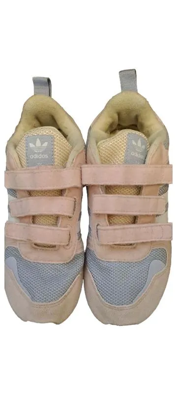Adidas ZX Kinder Sneaker Rosa Blau Klettverschluss Gr. 34