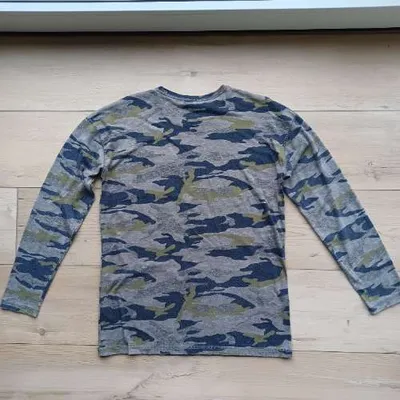 Abercrombie Kids Langarmshirt Camouflage Jungen Gr. 164 Baumwolle
