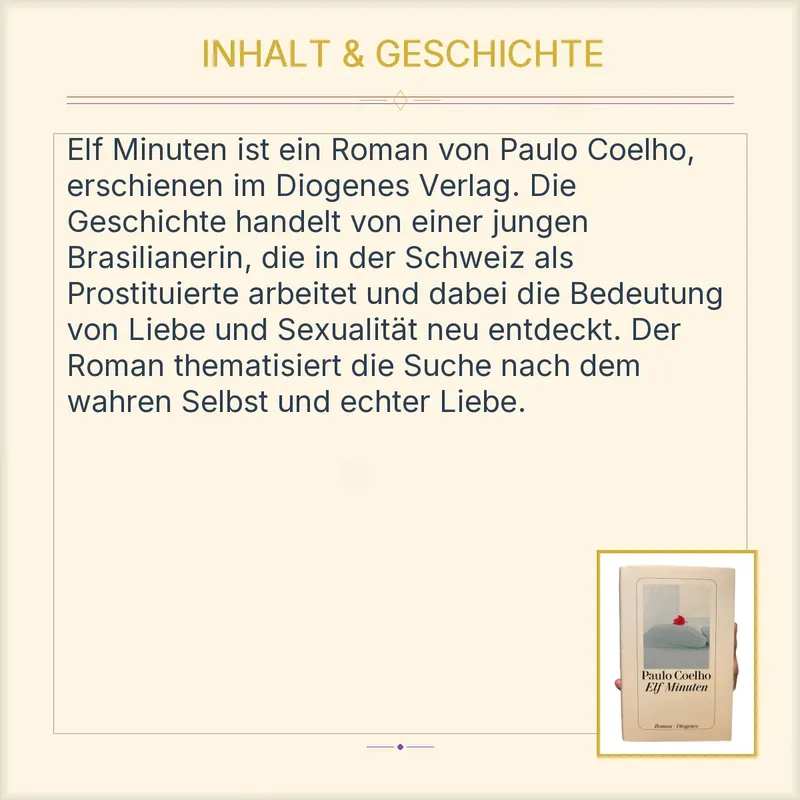 Elf Minuten Paulo Coelho Liebesroman Diogenes Verlag Taschenbuch 3
