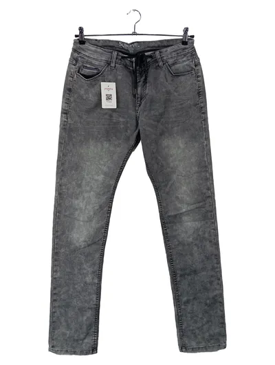 Sublevel Herren Jeans Regular Fit Grau W38 L36 Stretch Casual