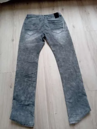 Sublevel Herren Jeans Regular Fit Grau W38 L36 Stretch Casual