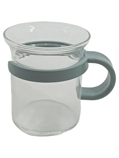 Bodum Trinkglas mit Henkel Glas Transparent 250ml Kaffeeglas