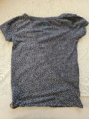 Alife & Kickin Zoe Shirt Damen T-Shirt Gr. S Marine Punkte Herz